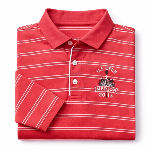 merion golf club Other - Cutter & Buck Merion U.S. Open 2013 XL –Classic Striped Performance Golf Shirt